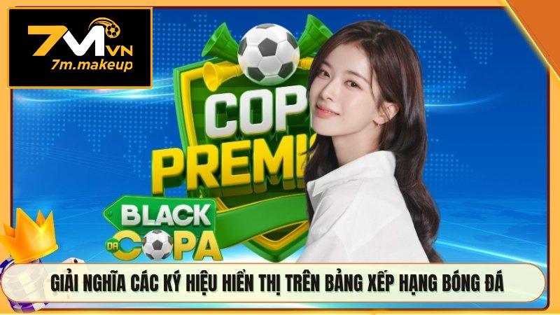 Giải nghĩa các ký hiệu hiển thị trên bảng xếp hạng bóng đá